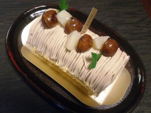 和栗のケーキ