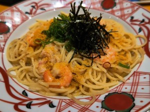 カラスミを使ったパスタ